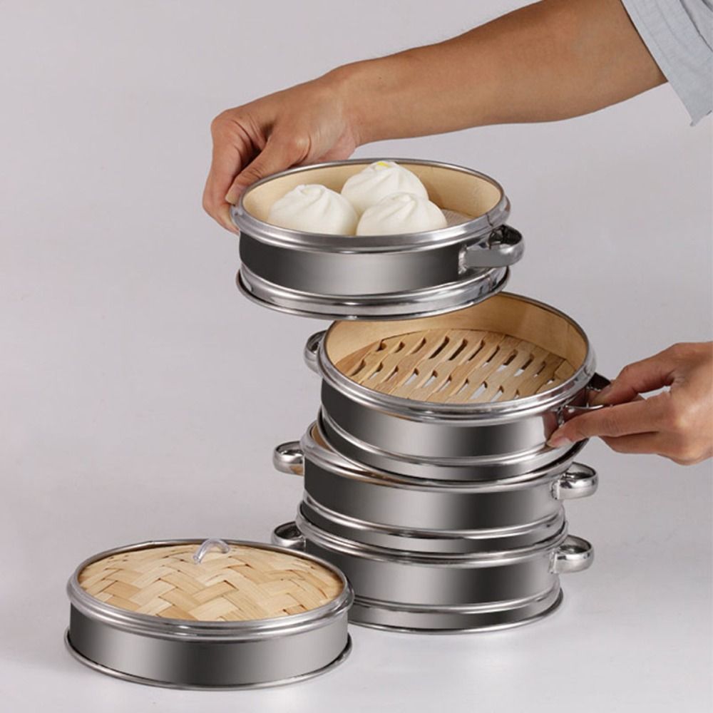 Round Dim Sum Cooking Tool Sta - đánh giá và giá Bao Steamer Bamboo