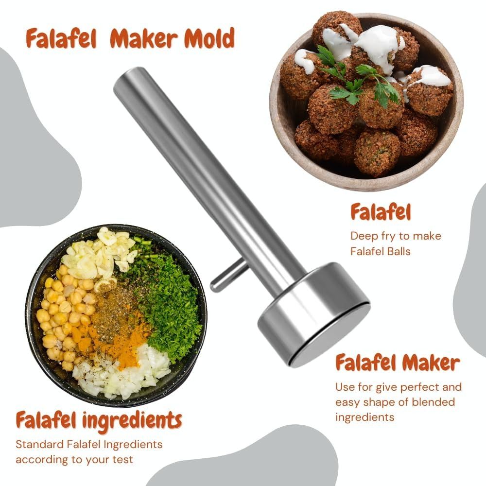 Stainless Steel Falafel Scoop  - đánh giá và giá Hot Dog Press