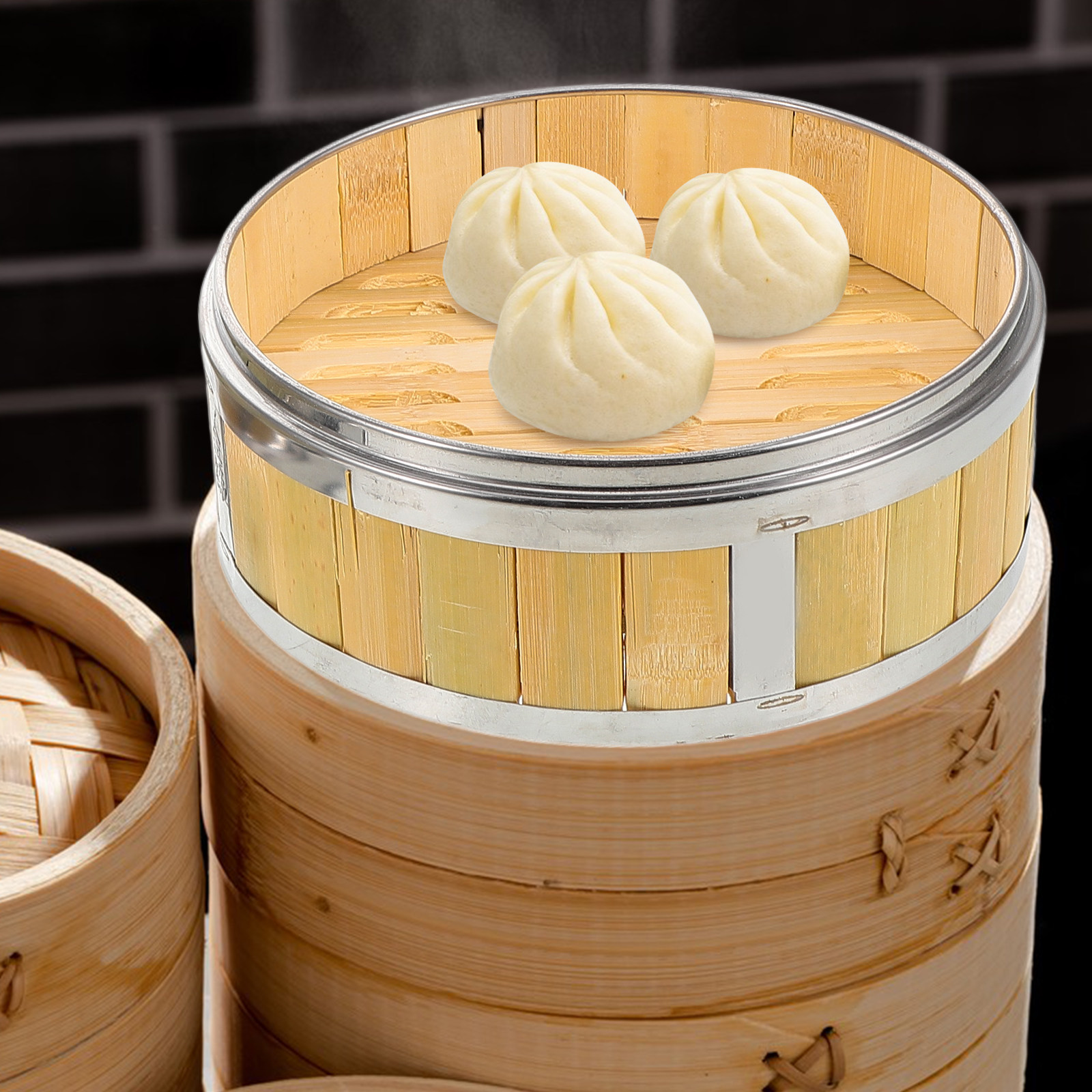 18Cm Wooden Bamboo Steamer Bas - đánh giá và giá Bao Steamer Bamboo